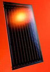 Sonnenkollektor zur Warmwasseraufbereitung